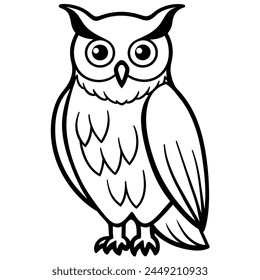 Beautiful owl pattern vector illustration