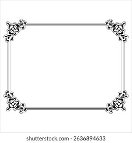 Beautiful page border vector EPS file for download
