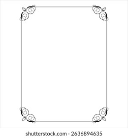 Beautiful page border vector EPS file for download