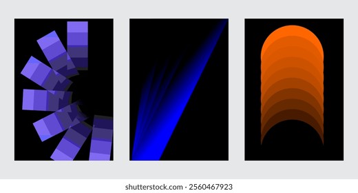 
Beautiful Page Vector in Blue and Orange Colour, backdrop product scene shadow, Illustration Vector.