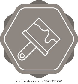 Beautiful Paint Brush Line Vector Icon