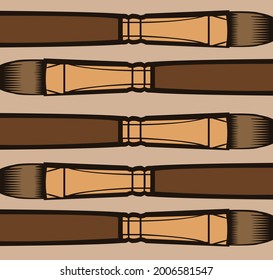 Beautiful paint brushes can be used as a painter's work tool, making very beautiful paintings.