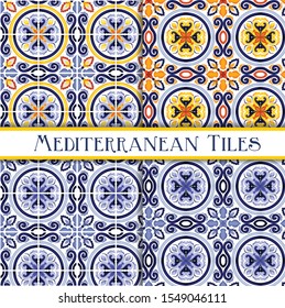 Beautiful painted sicilian traditional tiles