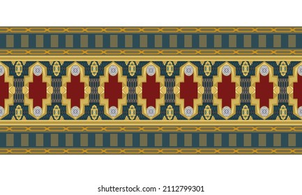Beautiful painting cornice pattern.seamless pattern for striped fabric,paper,wall illustration.