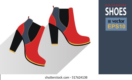 Beautiful pair of shoes Vector Illustration