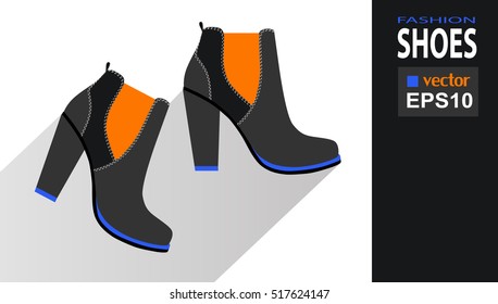 Beautiful pair of shoes Vector Illustration