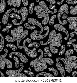 Beautiful paisley material made into a continuous pattern,