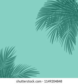 Beautiful Palm Leaf Background. Vector Illustration. EPS10