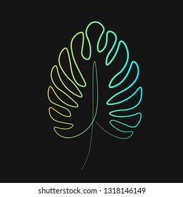 Beautiful palm leafs pattern vector illustration