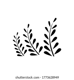 Beautiful Palm Tree Leaf Silhouette Background Vector Illustration EPS10 - Shutterstock ID 1773628949