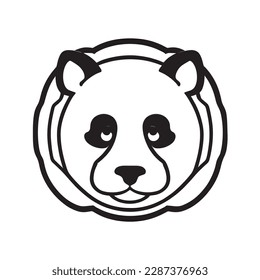 a beautiful panda vector artwork