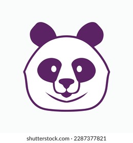 a beautiful panda vector artwork