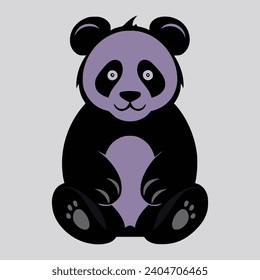 Una Hermosa Obra De Vector Panda. Se trata de un archivo de pasos vectoriales de alta calidad editable e imprimible.