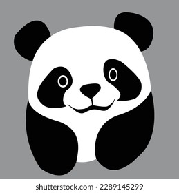 ein schönes panda vctor art work, ein süßes panda, panda illustretion