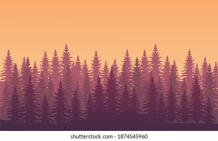 Beautiful panorama scenery on afternoon in the urban. City vector