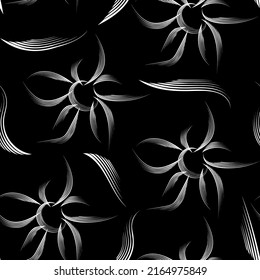 Schöne Papierkunst nahtloses Muster mit Blumen. Vintage rosa Druck. Sommervektorgrafik. Frühlingsblume, Vektorgrafik.Design-Element.