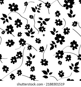 Beautiful paper art seamless pattern with flowers. Summer vector illustration. Spring floral vector illustration.Design element.