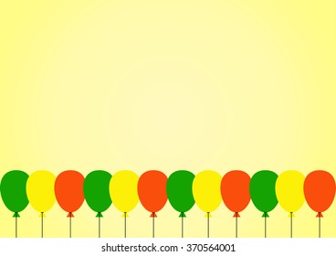 Beautiful party balloon vector background