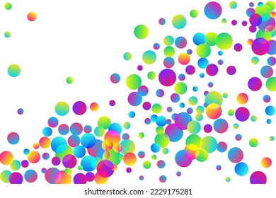 Beautiful party confetti decoration vector illustration. Rainbow round elements christmas vector. Cracker poppers flying confetti. Prize event decoration background. Happy mood.