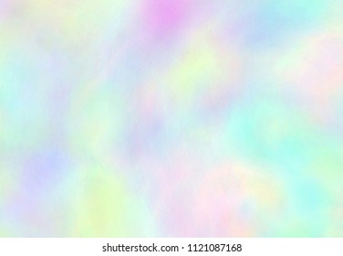 Beautiful pastel background - VECTOR EPS 10. Wonderful iridescent wallpaper. Rainbow texture. Trendy holographic foil. Colorful design card.