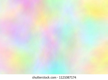 Beautiful pastel background - VECTOR EPS 10. Wonderful iridescent wallpaper. Rainbow texture. Trendy holographic foil. Colorful design card.