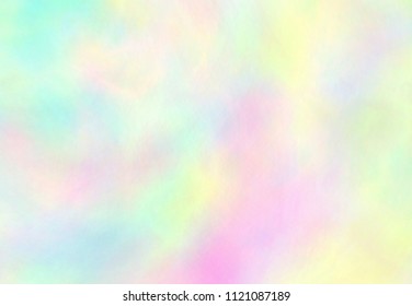 Beautiful pastel background - VECTOR EPS 10. Wonderful iridescent wallpaper. Rainbow texture. Trendy holographic foil. Colorful design card.