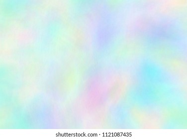 Beautiful pastel background - VECTOR EPS 10. Wonderful iridescent wallpaper. Rainbow texture. Trendy holographic foil. Colorful design card.