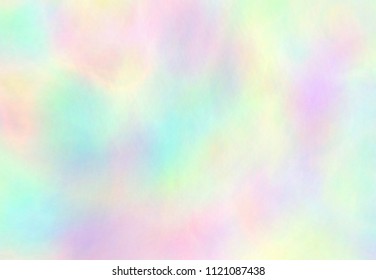 Beautiful pastel background - VECTOR EPS 10. Wonderful iridescent wallpaper. Rainbow texture. Trendy holographic foil. Colorful design card.