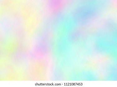 Beautiful pastel background - VECTOR EPS 10. Wonderful iridescent wallpaper. Rainbow texture. Trendy holographic foil. Colorful design card.