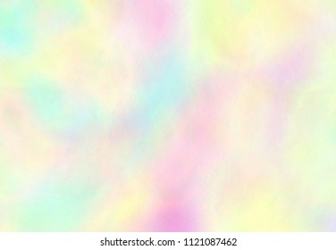 Beautiful pastel background - VECTOR EPS 10. Wonderful iridescent wallpaper. Rainbow texture. Trendy holographic foil. Colorful design card.