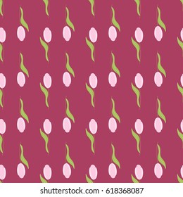 Beautiful pastel flower seamless pattern. Hand drawn vector background.