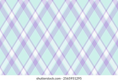 Beautiful pastel plaid pattern in soft mint green and lavender. Ideal for backgrounds, textiles, stationery, and website design.  Adds a touch of gentle elegance to any project.