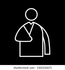 Beautiful Patient vector line icon