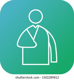 Beautiful Patient vector line icon