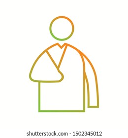 Beautiful Patient vector line icon