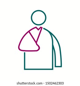 Beautiful Patient vector line icon