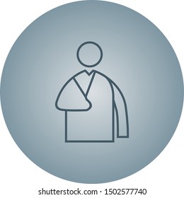 Beautiful Patient vector line icon