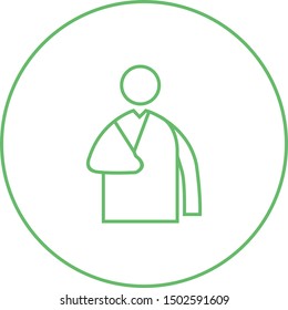 Beautiful Patient vector line icon