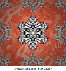 Beautiful pattern with abstract flowers. Spotted Vector illustration. Background. Background.