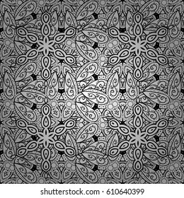 Beautiful pattern with abstract flowers. Spotted Vector illustration. Background.