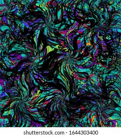 bello patrón abstracto de color línea colorido, con elementos decorativos de grunge
