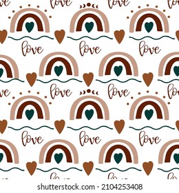 Beautiful pattern Boho Love will be a great addition to your project. Editable vectors that you can scale with no loss in quality.