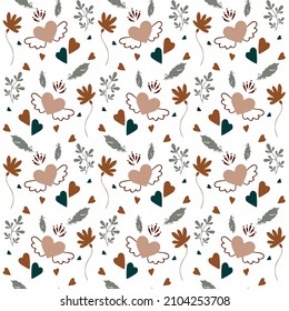Beautiful pattern Boho Love will be a great addition to your project. Editable vectors that you can scale with no loss in quality.