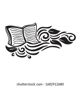 Beautiful pattern book. Vector illustration
