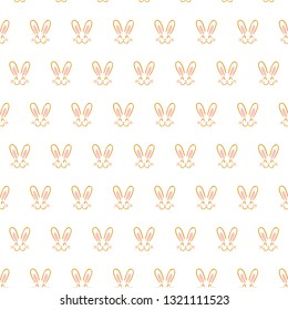 beautiful pattern with bunnies. easter day. modern design. vector illustration