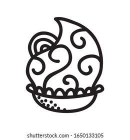 Beautiful pattern cake. Vector illustration