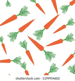 beautiful pattern of carrots isolated icon