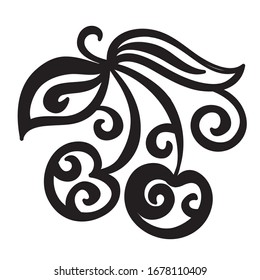 Beautiful pattern cherry. Vector illustration