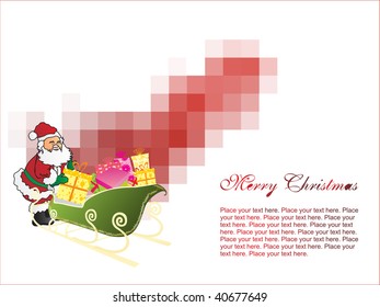 hermosa tarjeta de felicitación del día de navidad