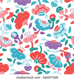 Beautiful pattern in colorful flower
